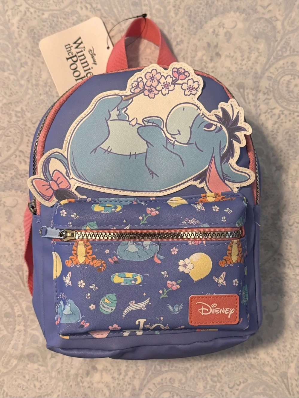 Disney Eeyore of Winnie the Pooh Mini Faux Pebbled Leather Backpack